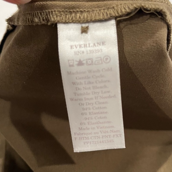 EVERLANE fixed waist stretch cotton pants - Picture 6 of 7